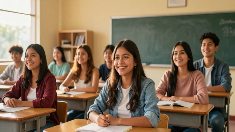 Jóvenes mexicanos exitosos en aulas modernas