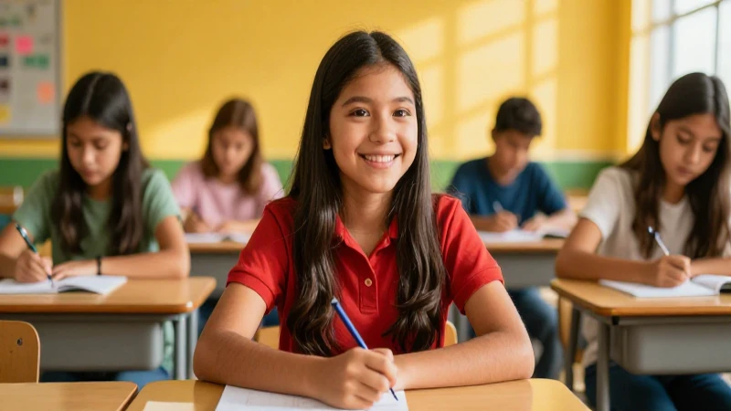 Estudiante mexicano triunfa bajo luz cálida