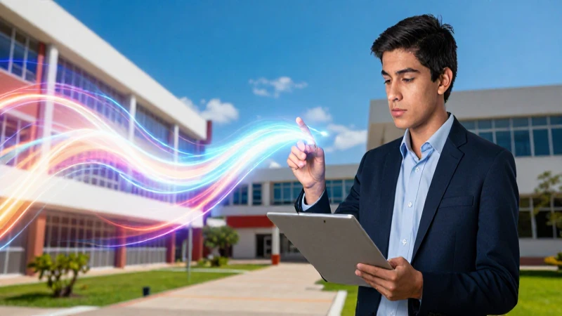 Estudiante mexicano triunfa en campus moderno
