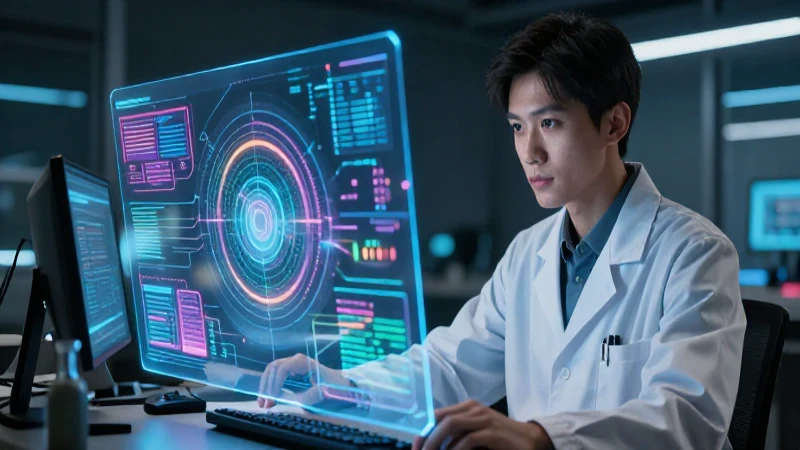 Investigador visualiza datos científicos holográficos