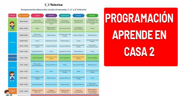 donde puedo encontrar el programa educativo aprende en casa 2