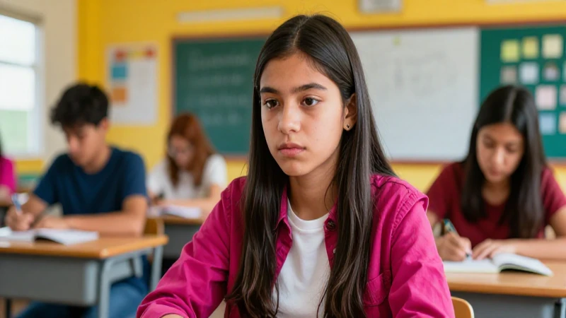 Estudiante mexicano moderno y determinado