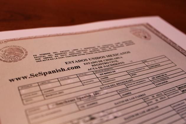 donde puedo encontrar una acta de nacimiento falsa para llenar