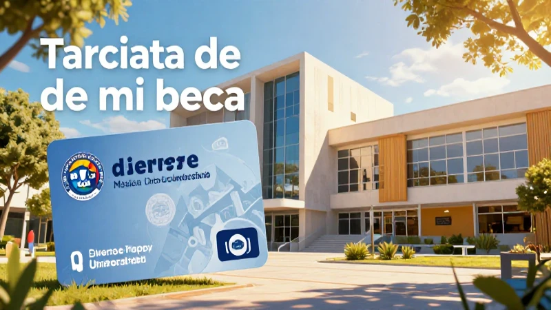 Obtener la tarjeta de beca