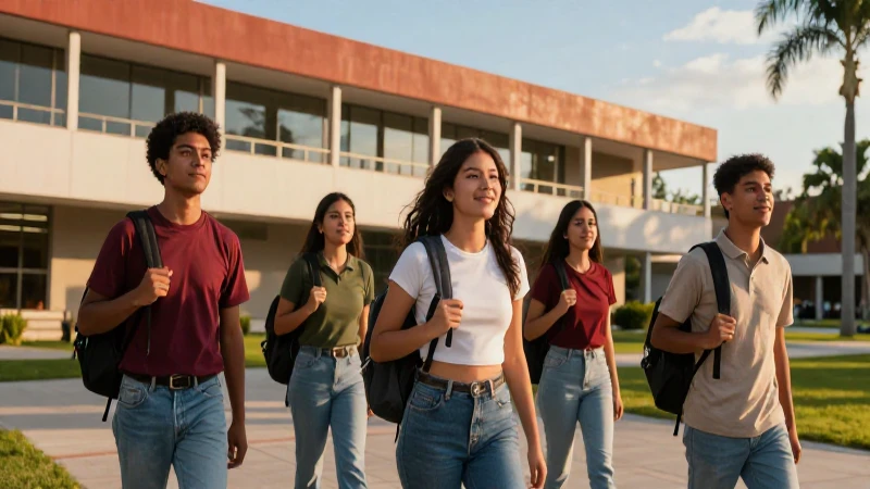 Estudiantes mexicanos exitosos en campus modernos