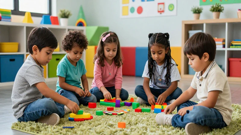 Niños mexicanos juegan con colores vibrantes