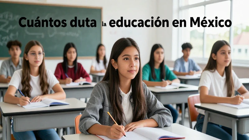 México busca progreso educativo entre jóvenes ambiciosos