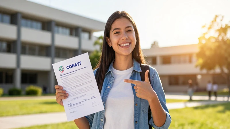 Solicitud de beca Conacyt, éxito académico