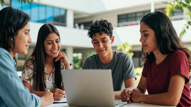 Estudiantes mexicanos colaboran en campus moderno