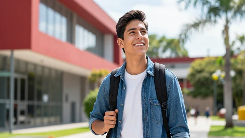 Joven mexicano exitoso mira un futuro vibrante