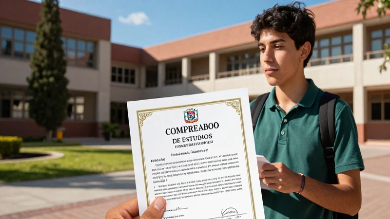 ¿Dónde encontrar un comprobante de estudios?