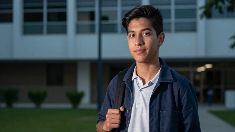 Estudiante mexicano triunfa en campus moderno