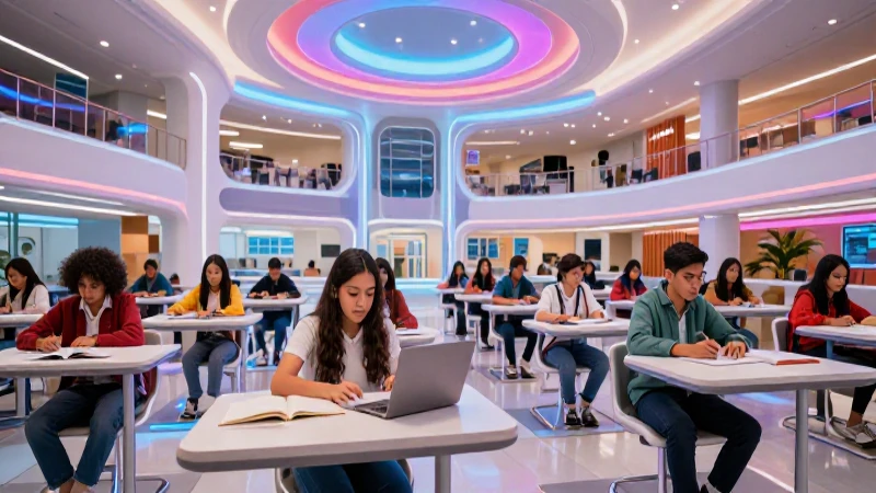 Estudiantes mexicanos en futuro tecnológico de lujo