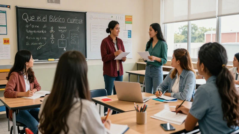 Currículo en aula con estudiantes mexicanos