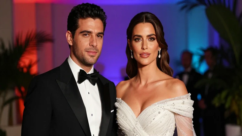 Boda glamurosa de Ariadna y su esposo