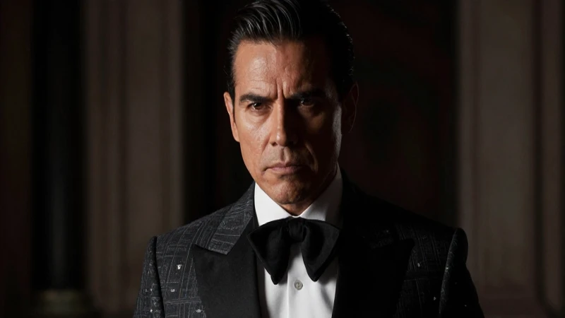 Retrato intenso de hombre mexicano con estilo moderno