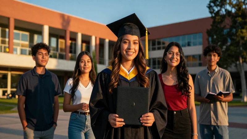 Joven mexicano celebra su éxito universitario