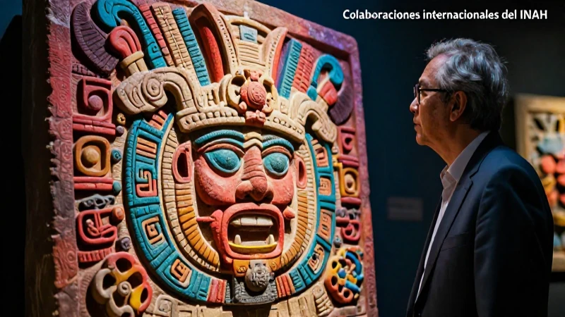 Antigua escultura azteca, investigación moderna y colaboraciones INAH