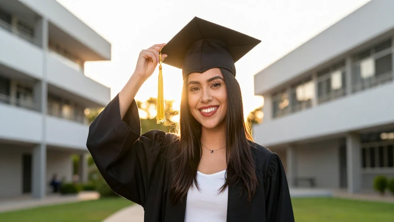 Foto impactante de graduado mexicano