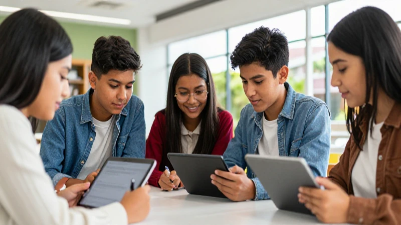 Estudiantes mexicanos aprenden habilidades digitales en campus moderno