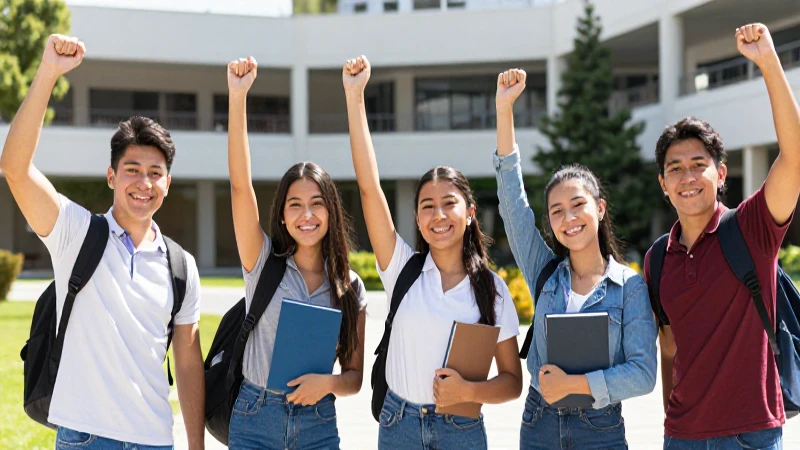 Cuál es el país con el mejor sistema educativo en América Latina 3 Estudiantes mexicanos celebrando éxito académico