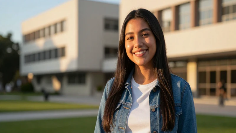 Retrato profesional de estudiante universitario mexicano exitoso