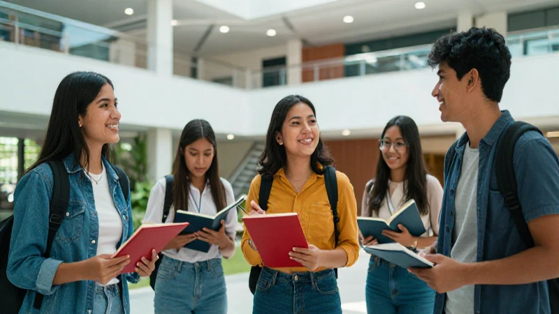 Éxito de estudiantes mexicanos en campus moderno