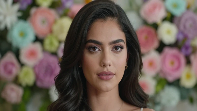 Atractiva joven mexicana en retrato fotorealista de lujo