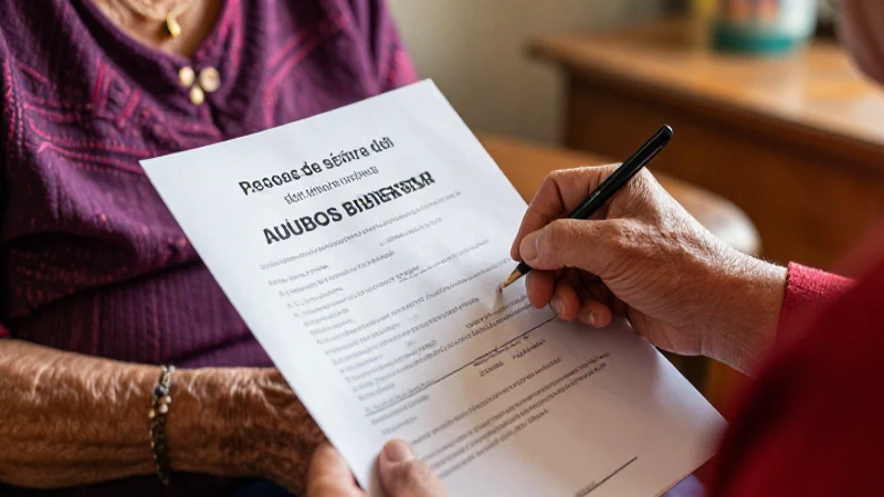 Solicitud del número de bienestar para adultos mayores