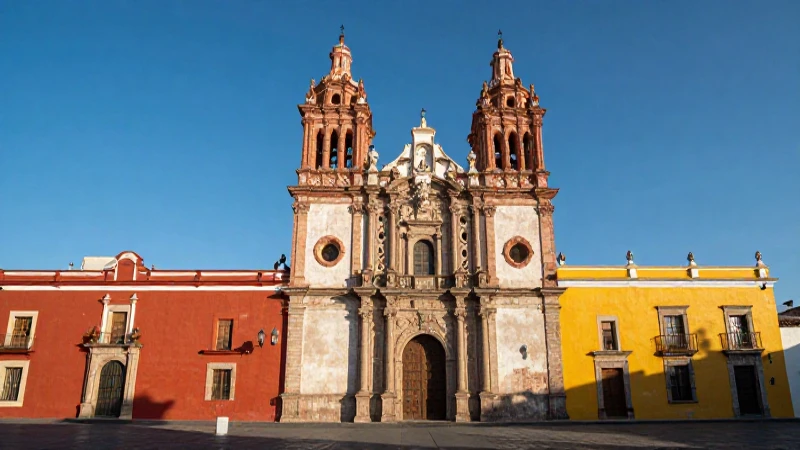 Arquitectura colonial mexicana bajo la luz del sol