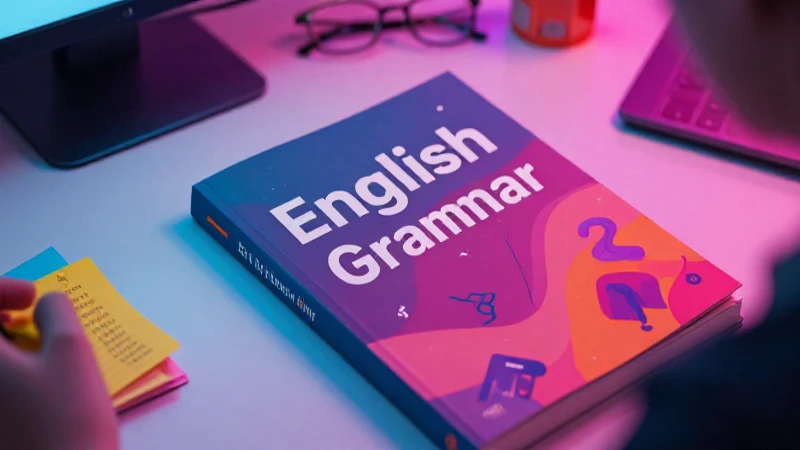 Estudiante aprende inglés en fondo vibrante y moderno