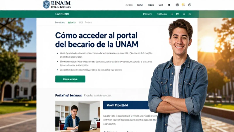 Accede al portal del becario de la UNAM