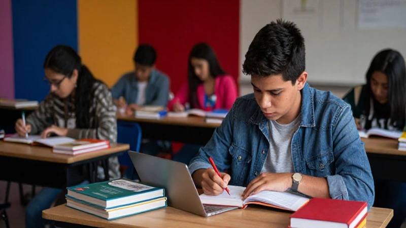 Estudiante mexicano moderno en campus universitario