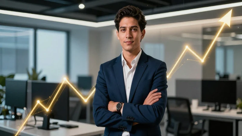 Emprendedor mexicano con crecimiento financiero moderno