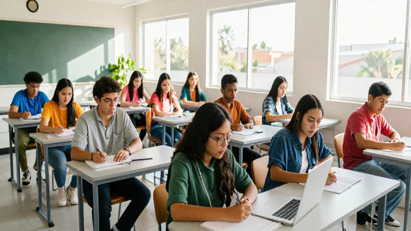 Estudiantes mexicanos colaboran en clase inspiradora