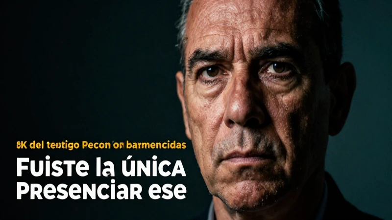 Testigo clave con intenso impacto emocional