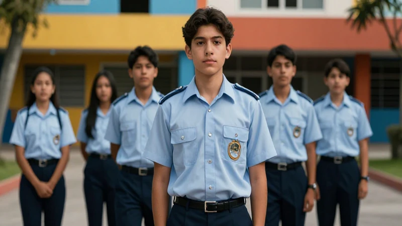 Uniforme de la secundaria federal mexicana