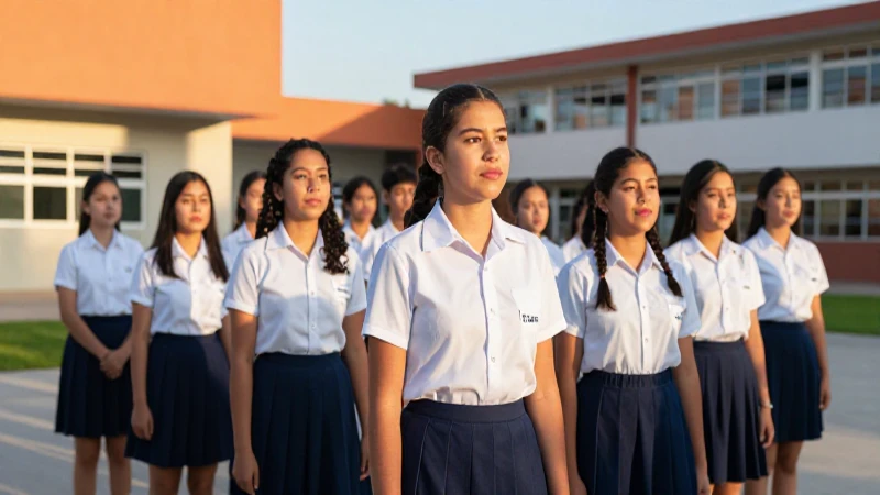 Foto cinematográfica de estudiantes mexicanos diversos