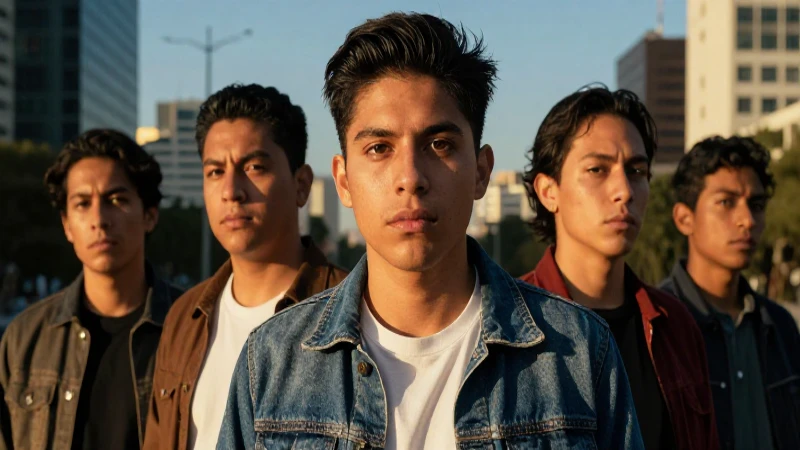 Retrato de joven mexicano moderno y vibrante en CDMX