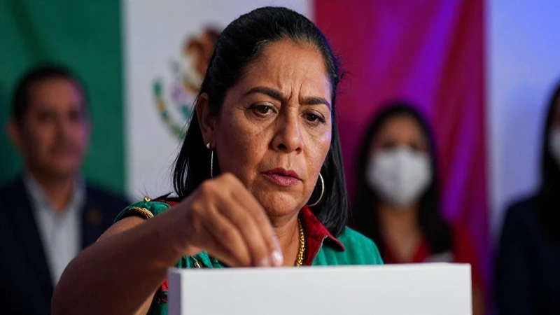 Votante mexicano decidido en ambiente político vibrante