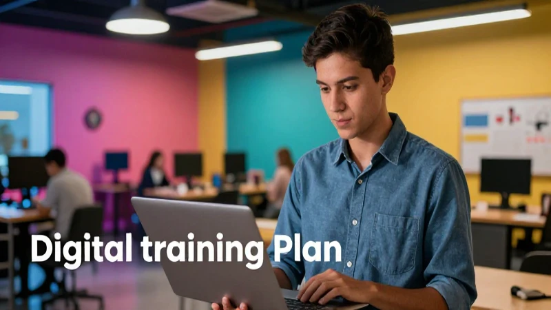 Joven profesional mexicano en formación digital