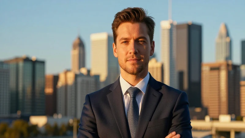 Retrato profesional dinámico en ciudad canadiense