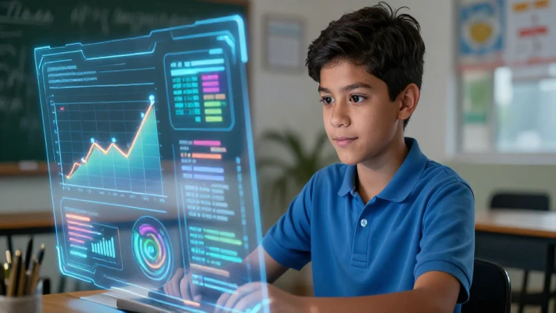 Estudiante mexicano aprende digitalmente con progreso
