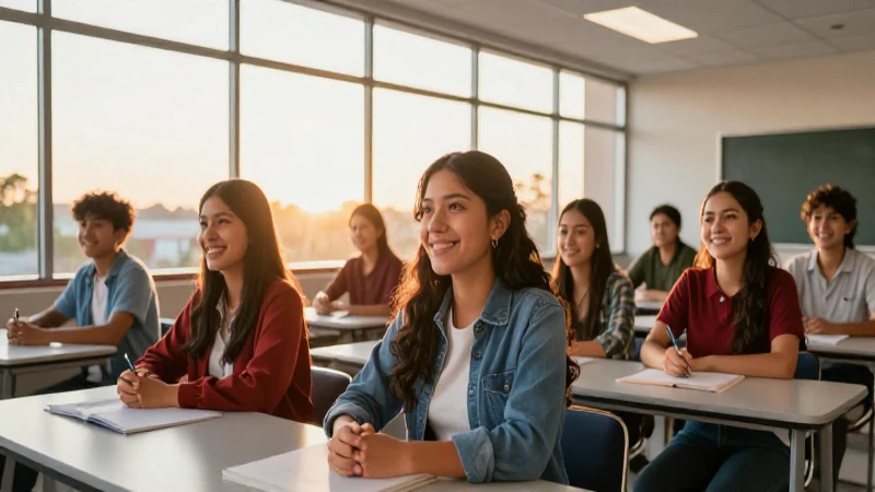 Estudiantes mexicanos son capturados por luz dorada