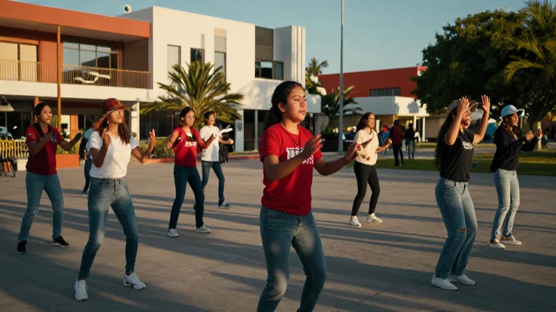 Estudiantes mexicanos juegan con arquitectura moderna