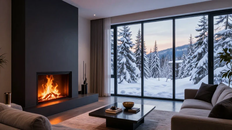 Lujoso apartamento acogedor con vista nevada