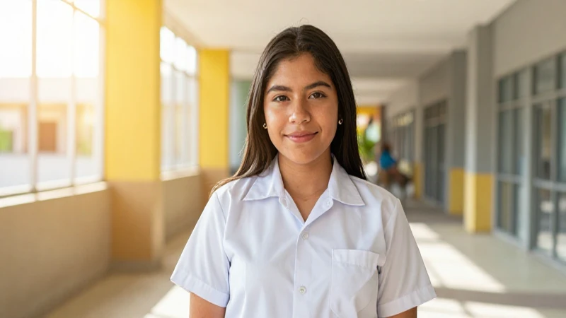 Dónde puedo canjear mis uniformes en buen estado 25 Estudiante mexicano en campus soleado y moderno