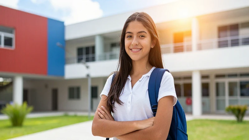 Joven mexicana, futuro brillante en campus moderno