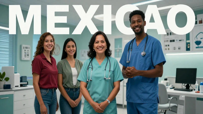Madre y profesional en clínica moderna