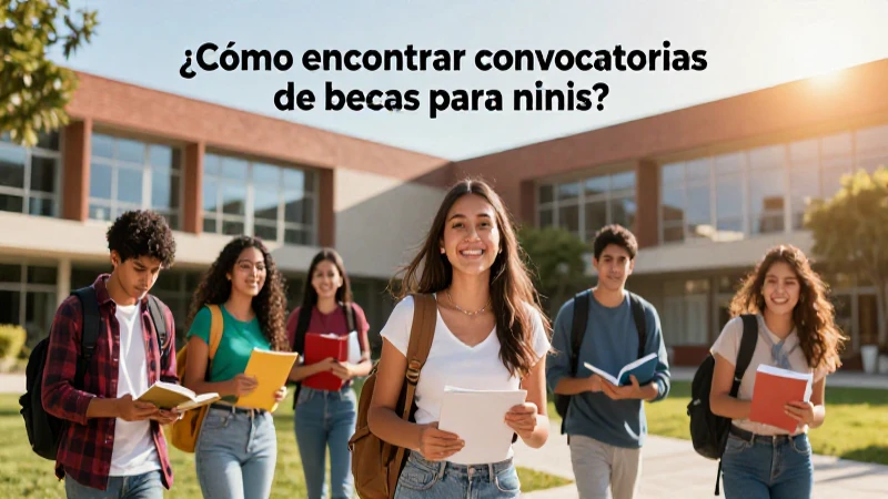 Busca convocatorias de becas para ninis